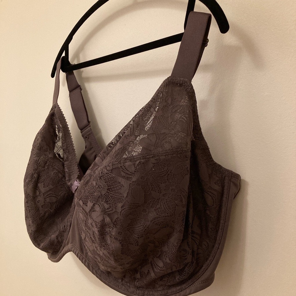 Understance Smokey Purple Lace Underwire Bra 46L U00840069 Full Coverage